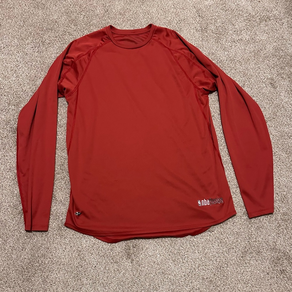 NBA Red Long Sleeve Men's Shirt